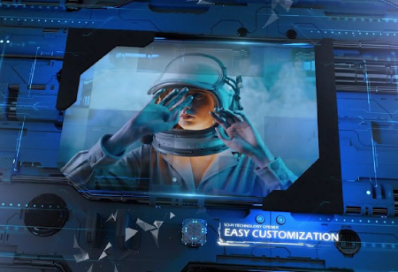 پروژه افتر افکت نمایش تکنولوژی علمی تخیلی Sci-Fi Opener