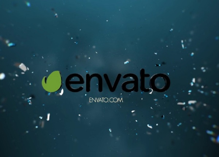 پروژه افتر افکت چسبیدن قطعات لوگو Reverse Shatter Logo