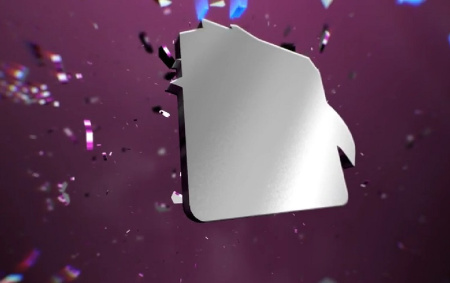 پروژه افتر افکت لوگو با چسبیدن قطعات Reverse Shatter Logo