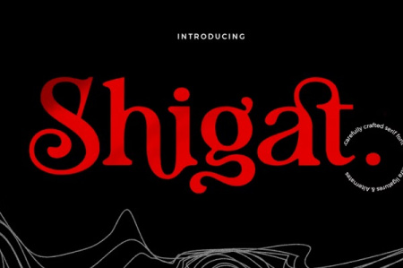 دانلود فونت انگلیسی Shigat