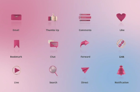 پروژه افتر افکت 12 آیکون‌ متحرک شبکه‌های اجتماعی