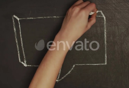 دانلود فوتیج طراحی دستی حباب های گفتگو