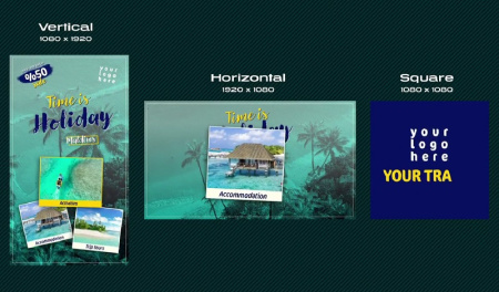 پروژه آماده افتر افکت تیزر تبلیغاتی تور و گردشگری Travel Tour