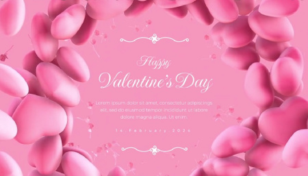 پروژه پریمیر 4 کارت تبریک ولنتاین Valentines Day Greetings