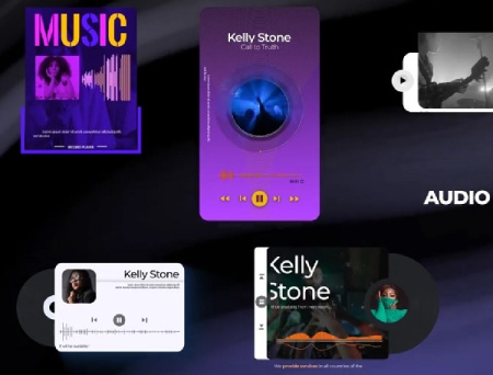 پروژه آماده افتر افکت اکولایزر موزیک Visualizer Design