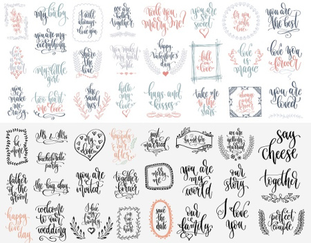 متن انگلیسی برای طراحی البوم عروسی