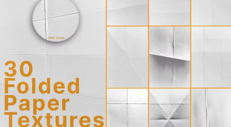 دانلود تکسچر کاغذ های سفید مچاله شده 30 White Folded Paper