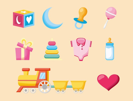 آیکون های بچه گانه