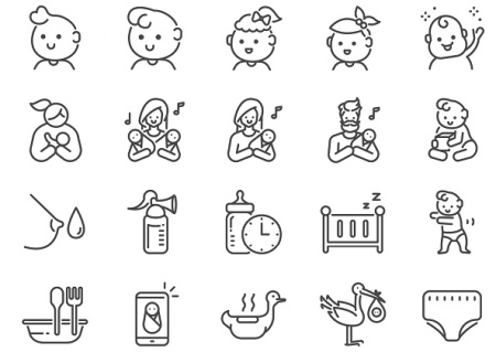 دانلود آیکون های بچه گانه