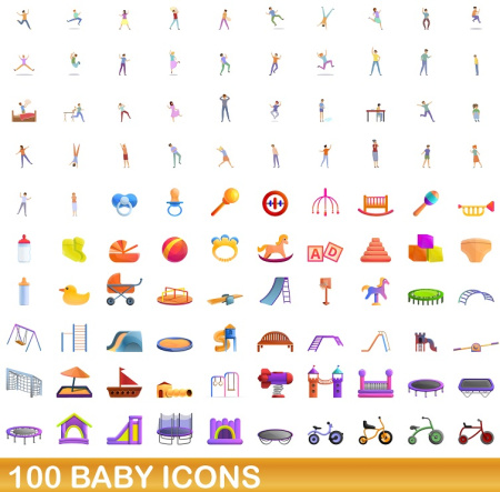 دانلود آیکون های بچه لایه باز