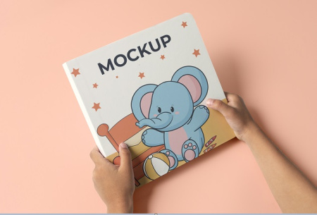 موکاپ کتاب کودک لایه باز