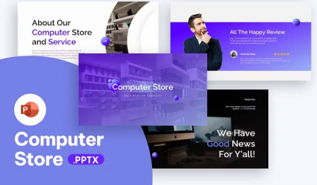 دانلود قالب پاورپوینت کامپیوتر Computer Store