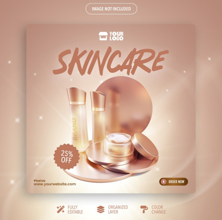 دانلود بنر لوازم ارایشی