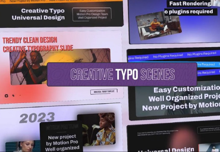 دانلود پروژه آماده پریمیر تایپوگرافی Creative Typo Scenes
