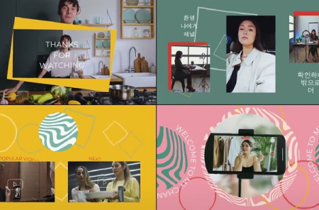 پروژه افتر افکت صفحه نمایش پایانی Social Media Endscreens