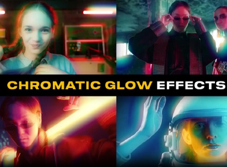 پریست پریمیر افکت های درخشان Chromatic Glow Effects