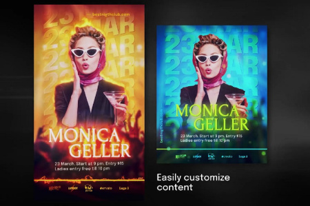 پروژه آماده افتر افکت تبلیغاتی اینستاگرام Instagram Party Flyer