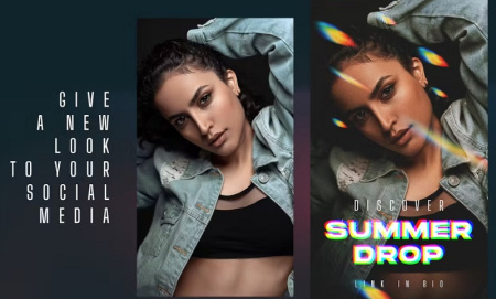 دانلود قالب استوری اینستاگرام با اورلای نورانی Light Leak Stories