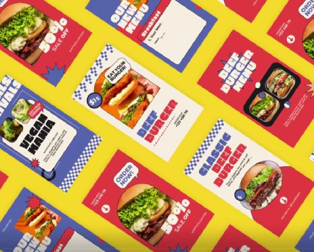 پروژه افتر افکت ریلز و استوری اینستاگرام همبرگر Limber Burger