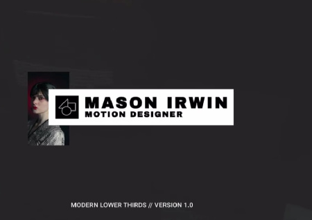 پروژه آماده پریمیر زیرنویس های مدرن Modern Lower Thirds