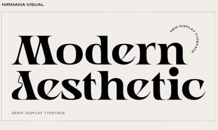 فونت های مدرن انگلیسی Modern Aesthetic
