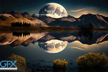 والپیپر ماه با کیفیت