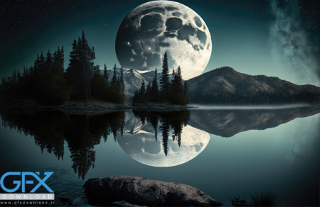 والپیپر زیبا از ماه