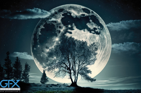 والپیپر ماه دسکتاپ