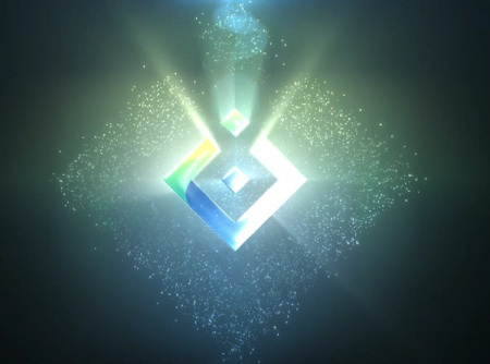 پروژه افتر افکت لوگو نئون با ذرات براق Neon Particles Logo