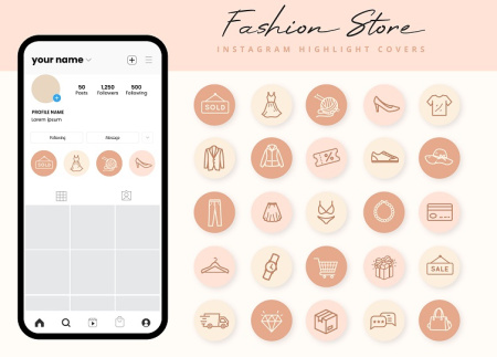 کاور هایلایت اینستاگرام برای پیج کاری