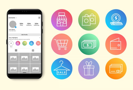 کاور هایلایت اینستاگرام انلاین شاپ