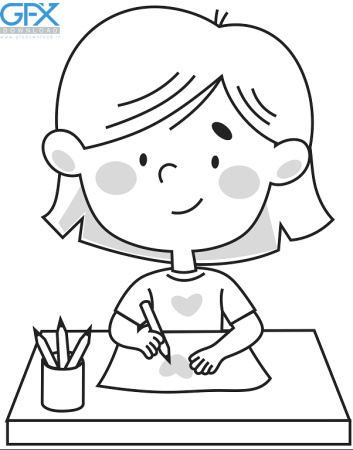 دانلود فایل لایه باز نقاشی کودک