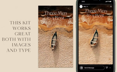 20 قالب استوری اینستاگرام با افکت رنگ روغن