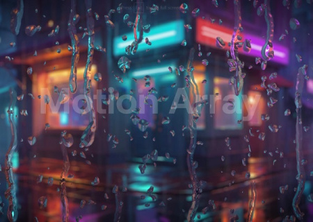 دانلود فوتیج قطرات باران روی شیشه