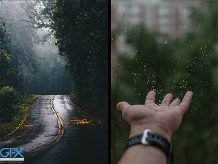 عکس باران برای استوری