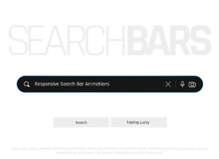 پروژه افتر افکت تیزر تبلیغاتی با نوار جستجو Search Bars