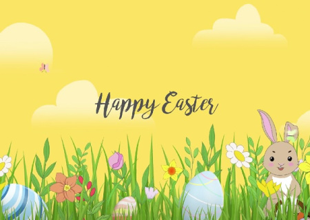 پروژه افتر افکت نمایش لوگو بهاری با تخم مرغ های رنگی