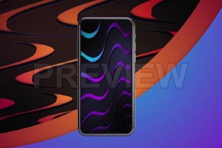 فوتیج بک گراند موشن گرافیک امواج رنگارنگ