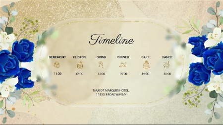 پروژه افتر افکت کارت دعوت عروسی گل دار Wedding Invitation