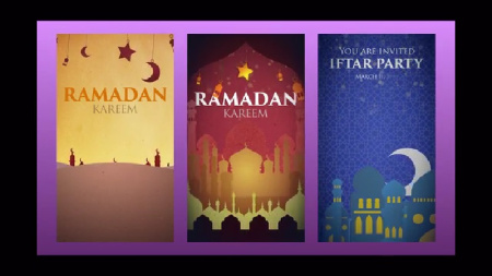 پروژه افتر افکت 6 استوری ماه رمضان Ramadan Stories