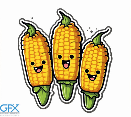 عکس ذرت نقاشی