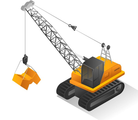 وکتور جرثقیل ساختمان سازی