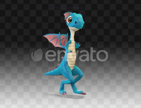 دانلود فوتیج کروماکی اژدها کارتونی