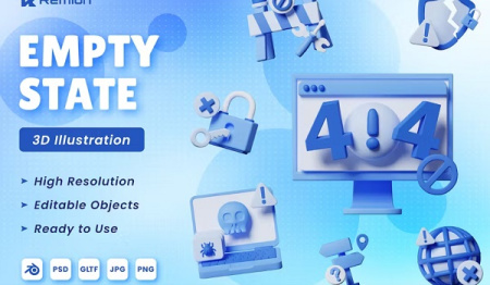 المان های سه بعدی موضوع اخطار و هشدار  Empty State 3D