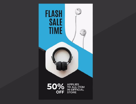 پروژه آماده افتر افکت با موضوع فروش ویژه Flash Sale Vertical