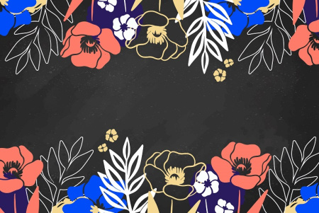 وکتور بک گراند گل دار