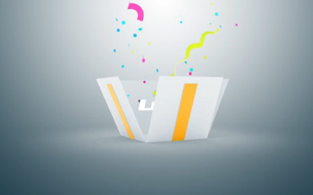 دانلود پروژه پریمیر نمایش لوگو موشن با جعبه کادو Gift Logo