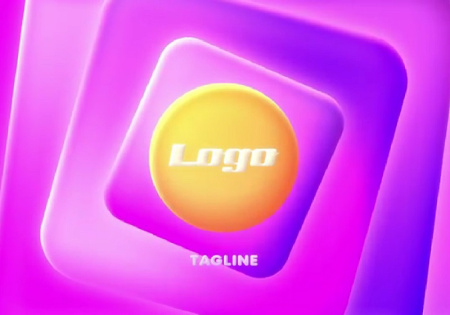 پروژه پریمیر لوگو رنگارنگ Glow Colorful Logo Intro