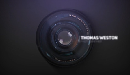 پروژه آماده افتر افکت نمایش لوگو توسط لنز دوربین عکاسی