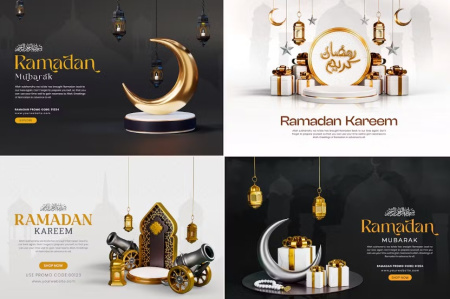 بک گراند ماه رمضان لایه باز